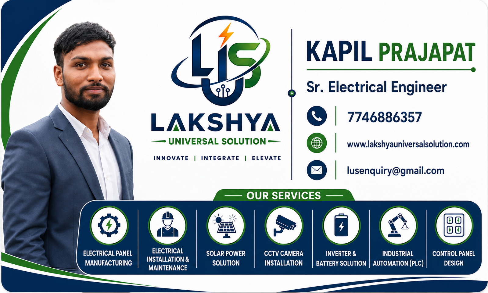 Kapil Prajapat, Senior Electrical Engineer